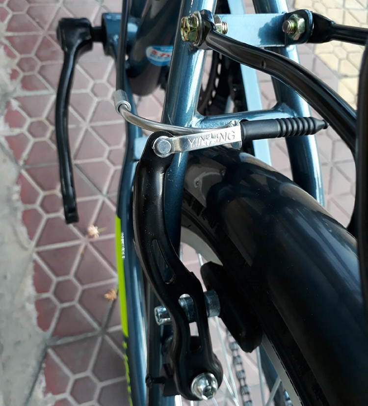 Xe Đạp Gấp LIFE 1.0 2018 (Xám Đen Phối Vàng)