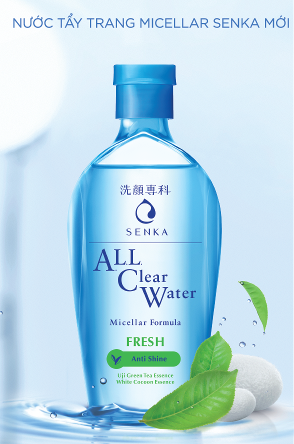 Nước tẩy trang sạch thoáng Senka A.L.L.Clear Water Fresh 230ml