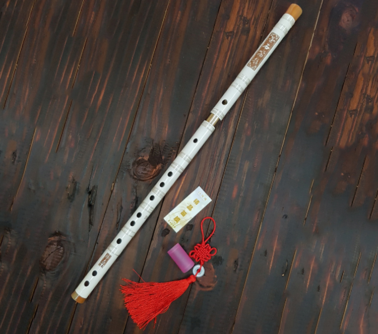 Sáo Trúc Dizi Trắng Khớp Inox TAD8