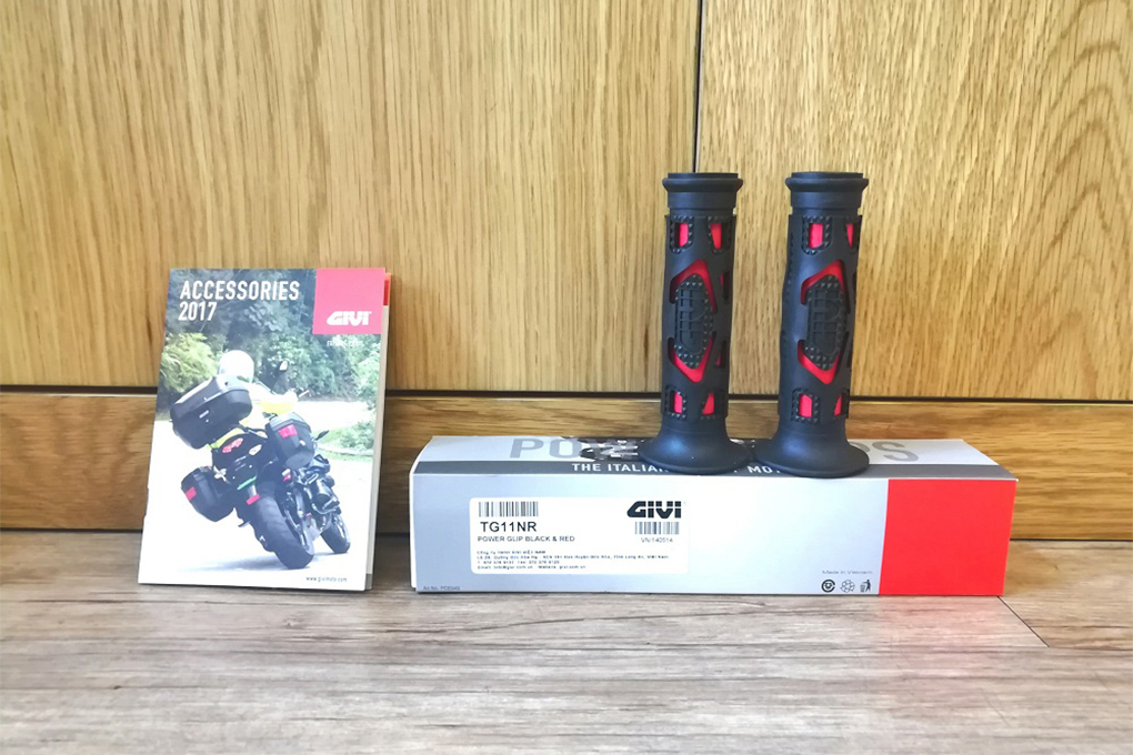 Bao Tay Cầm Givi Màu Đen Đỏ TG11NR