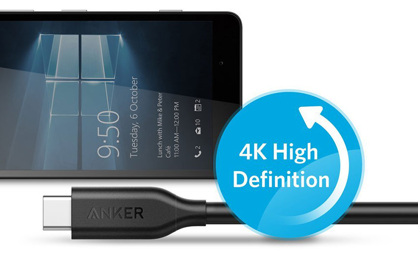 Cáp Sạc USB Type-C Ra USB Type-C 3.1 Gen 1 Anker Powerline 0.9M A8183 - Hàng Chính Hãng