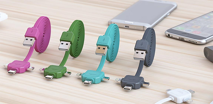Cáp USB Type-C 3 In 1 Allocacoc - Hàng Nhập Khẩu