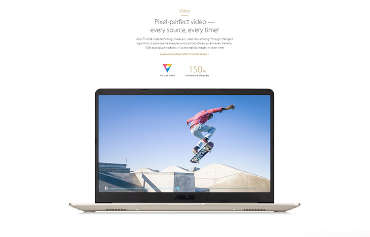 Laptop Asus Vivobook S15 S510UN-BQ182T Core i7-8550U/Win10 (15.6 inch) - Vàng - Hàng Chính Hãng