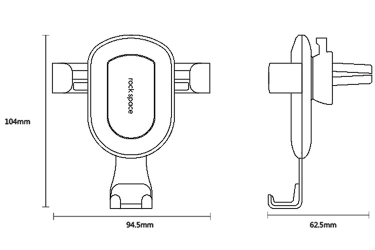 Giá Đỡ Điện Thoại Trên Xe Hơi Rockspace Universal Gravity RPH0824