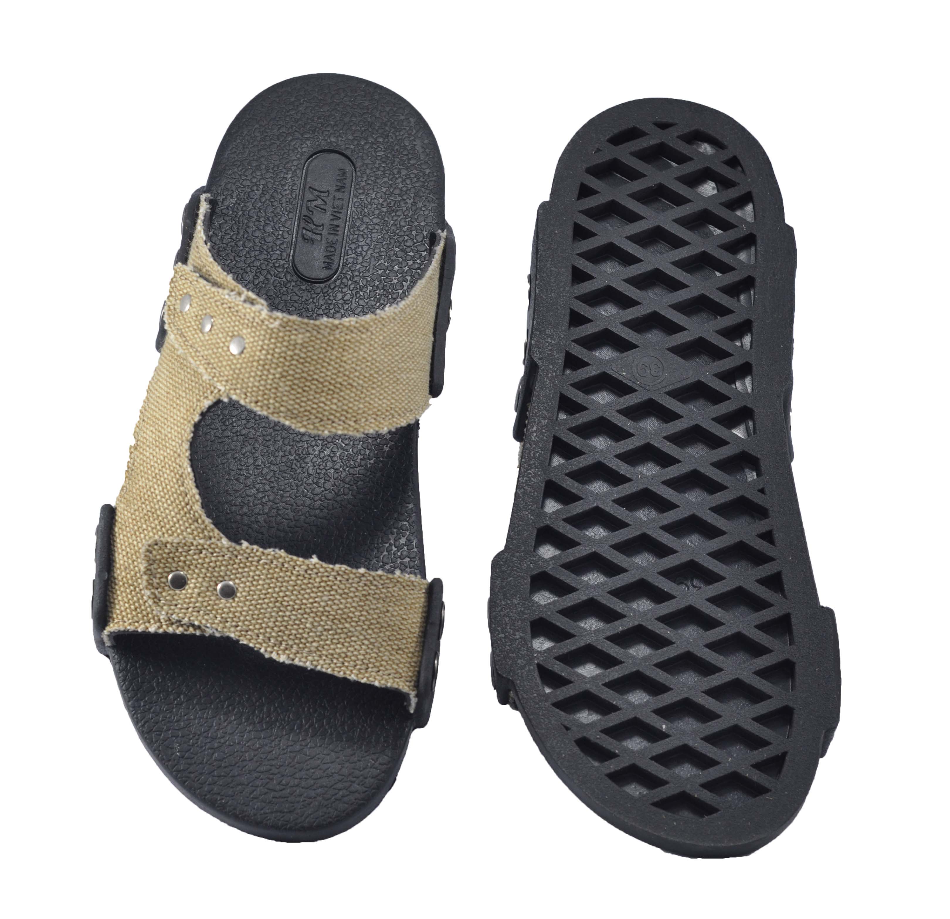 Dép nam vải bố thời trang - TSB-4C4 ( Vàng nhạt)