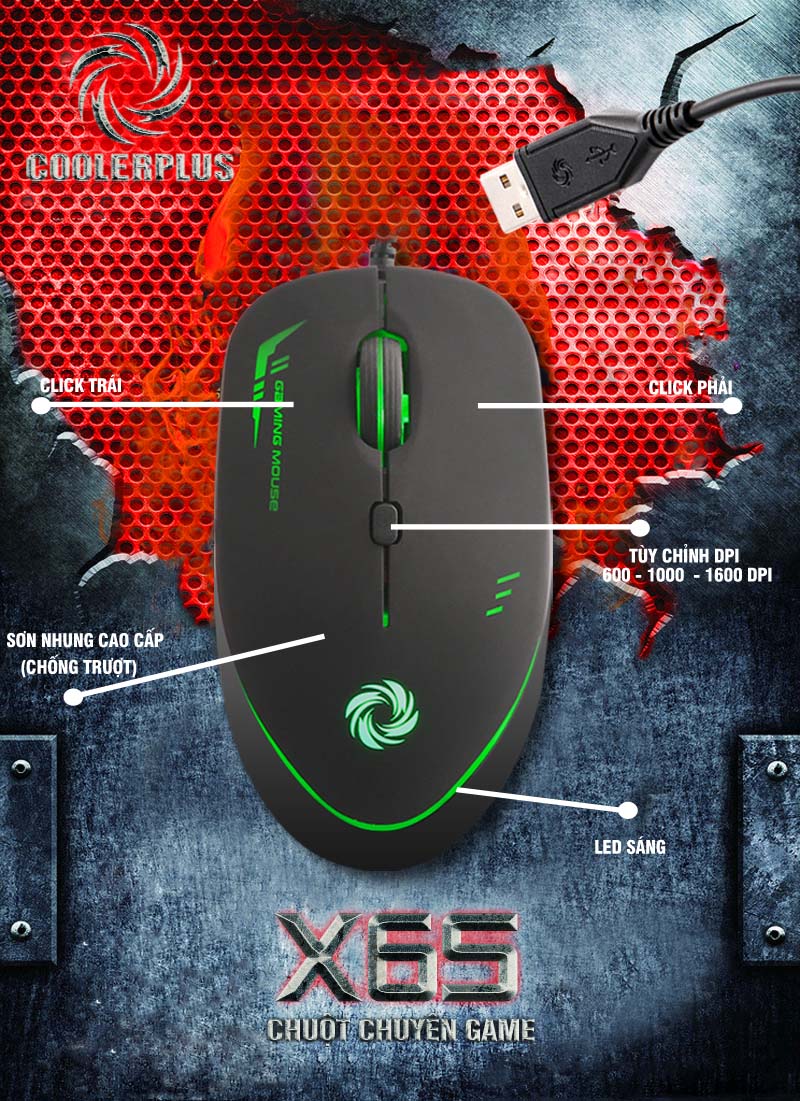Chuột COOLERPLUS X6S