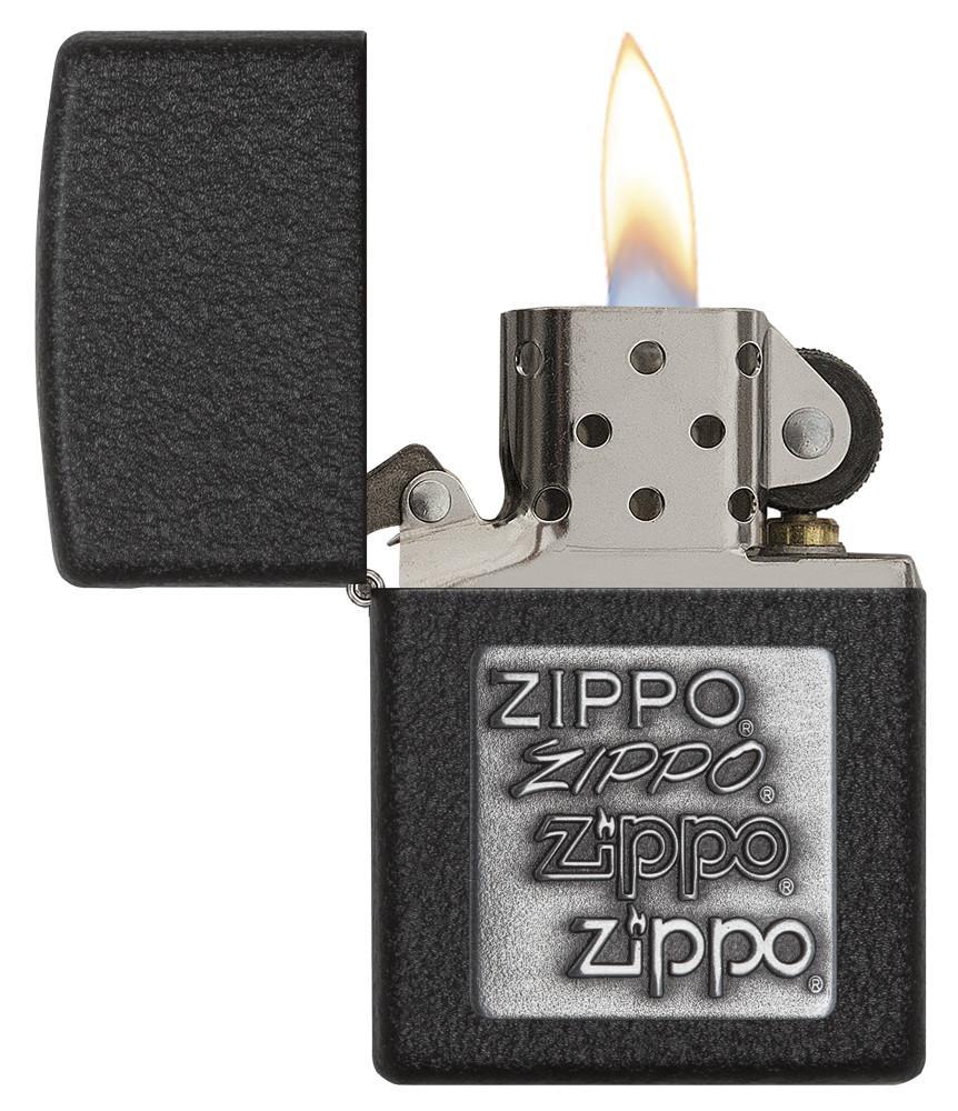 Zippo-Pewter-Emblem-Black-Crackle-363-3