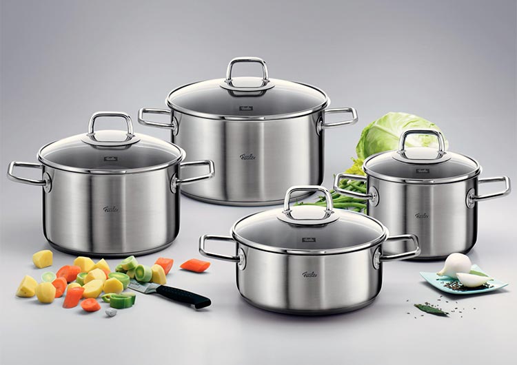 Bộ Nồi Inox Cao Cấp Fissler Viseo 4 Món - Phân Phối Chính Hãng