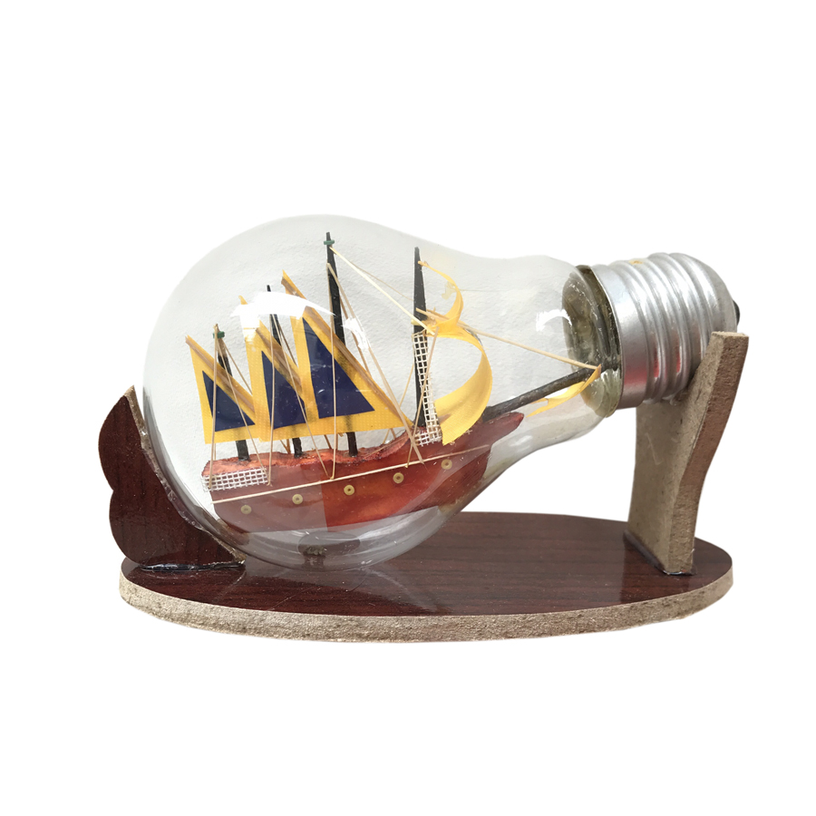 Mô hình thuyền trong chai thủy tinh