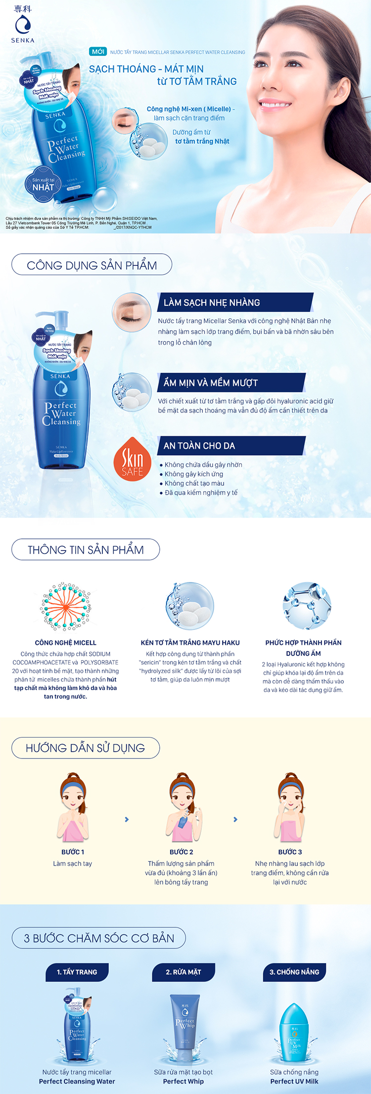 Hộp Quà Làm Sạch & Cấp Ẩm Tức Thì Cho Da Senka 16+ Love (Whip 120g + Water Cleansing 300ml + Extra White 25ml + Luminous Moist 25ml + Extra Moist 25ml)