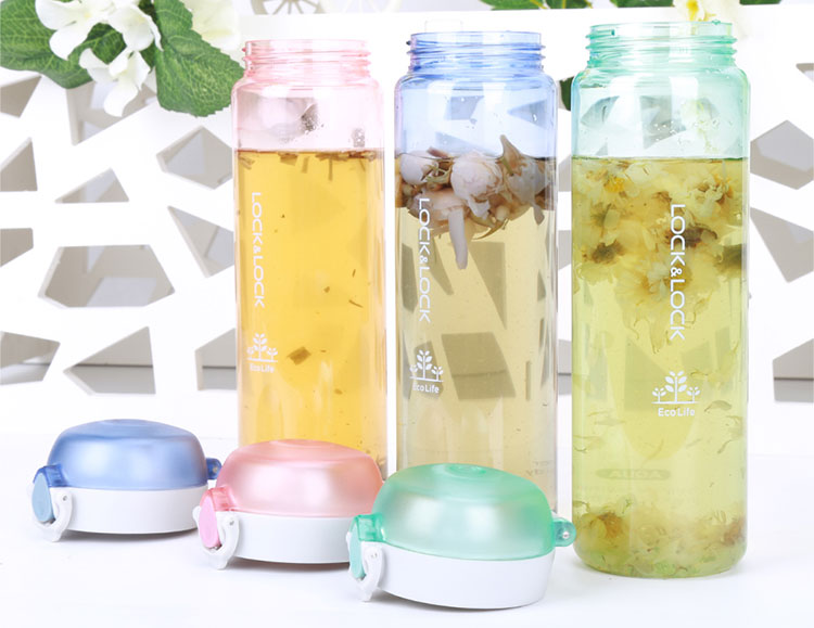 Bình Đựng Nước Lock&Lock One Touch Bottle Bằng Nhựa PC HLC645GRN (550ml)
