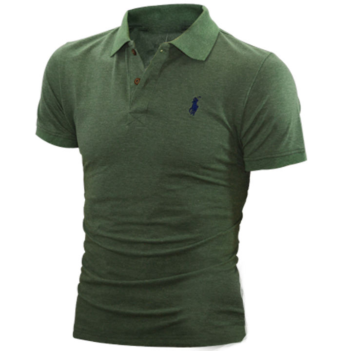 Áo Thun Có Cổ Ngựa Thêu Cực Chất ZR0086.(1) Màu Xanh Đen