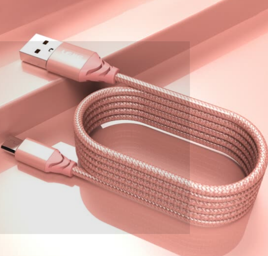 Dây Cáp Truyền Dữ Liệu/ Cáp Sạc Dây 1.5 Mét Màu Hồng Và Vàng Lok LEJIE Micro USB Android Cho Dòng Sản Phẩm Millet/ Samsung/ Meizu/ Jinli/ Oppo LUMC-2150G