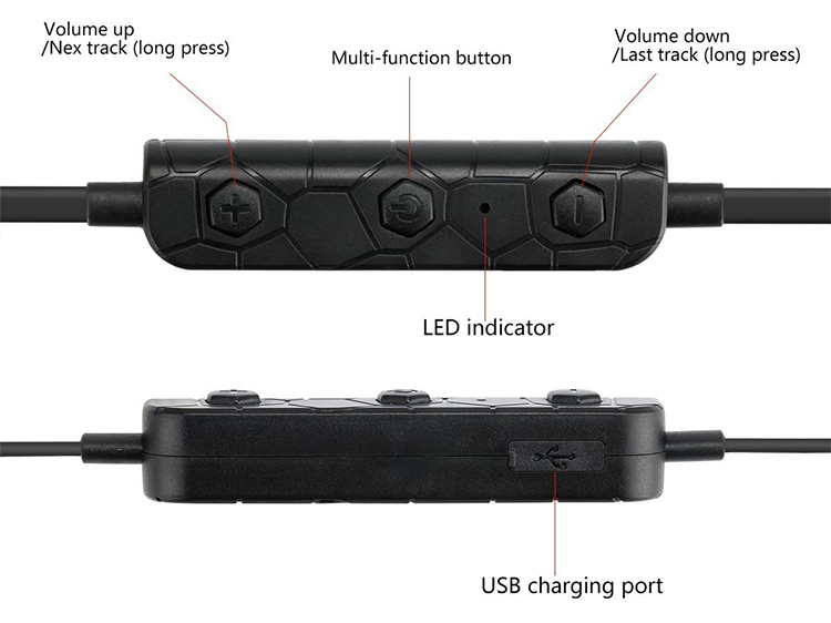 Tai Nghe Bluetooth Không Dây Mono Earphone WK BS-150 - Hàng Chính Hãng - Đen