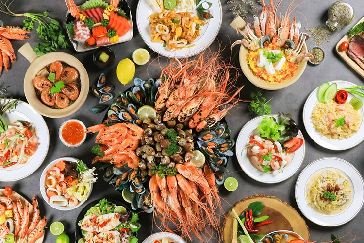 Vé Buffet Trưa Hải Sản Ở Baiyoke Sky Bangkok, Thái Lan