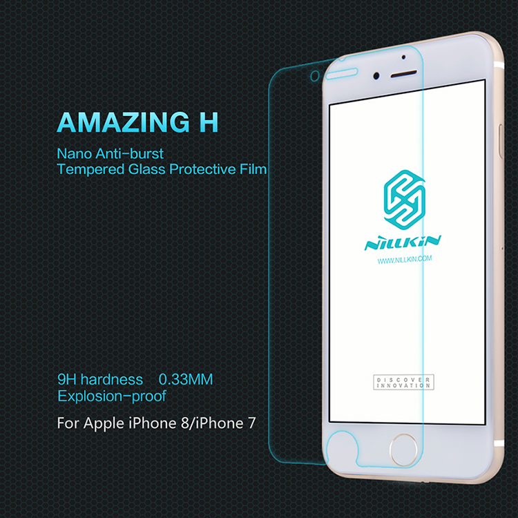 Miếng Dán Cường Lực Iphone 8 Độ Cứng 9H Nillkin - Hàng Chính Hãng