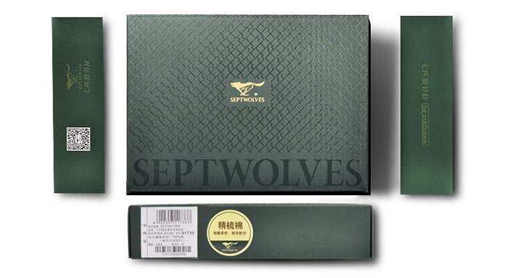 Seven wolves SEPTWOLVES boat socks men sports wind men socks breathable sweat sweat casual socks mixed color 6 double boxed Z90725