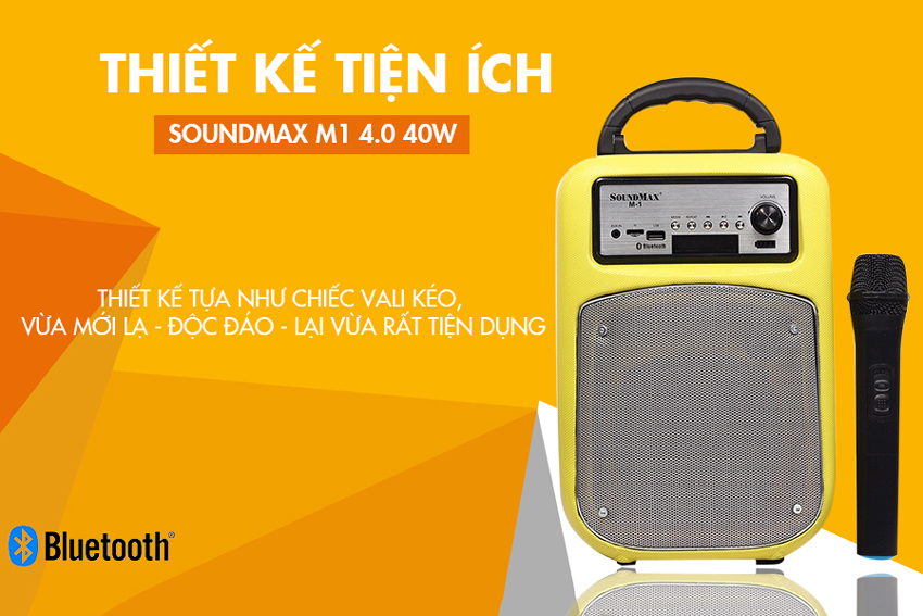 Image result for Loa KÃ©o Bluetooth Soundmax M1
