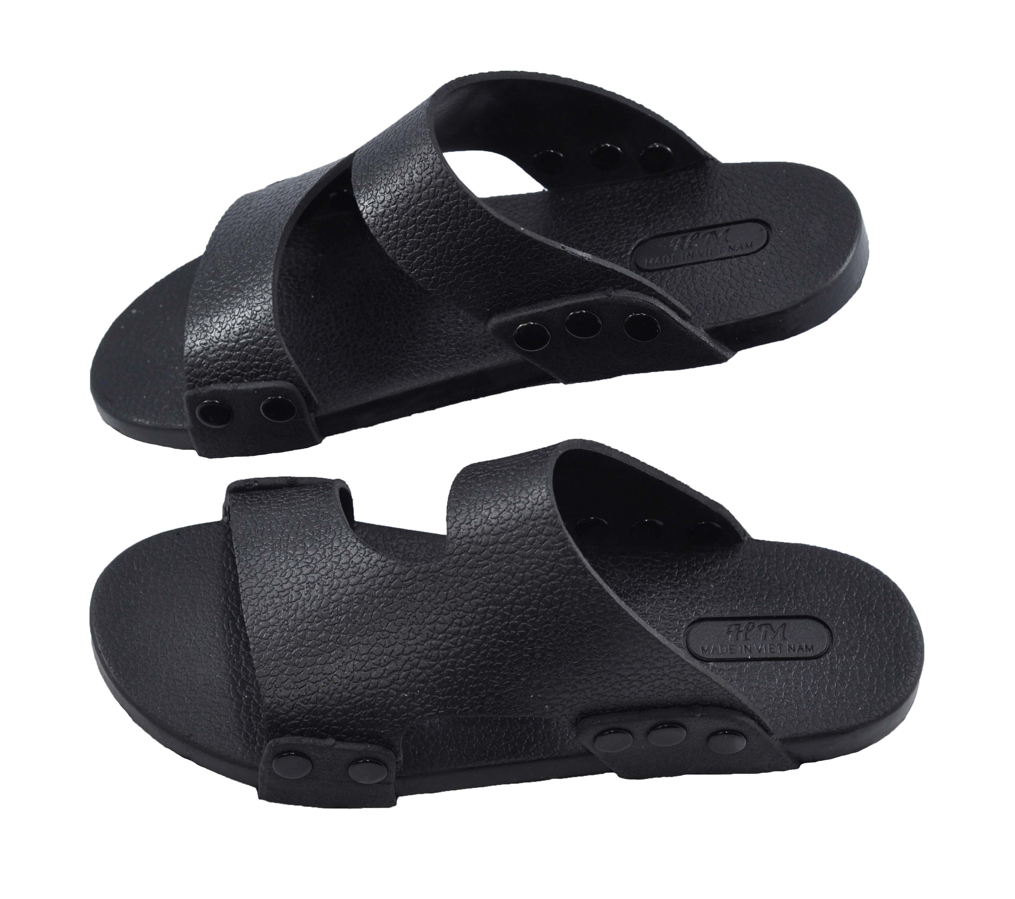 Dép cao su nam mẫu cổ điển - TCM-12 ( Đen)