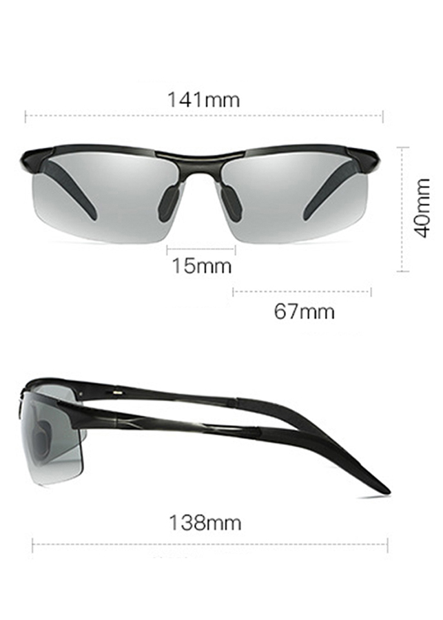 Kính Mát Phân Cực Gương Thay Đổi Ánh Sáng Unisex Minh Tâm MT8177