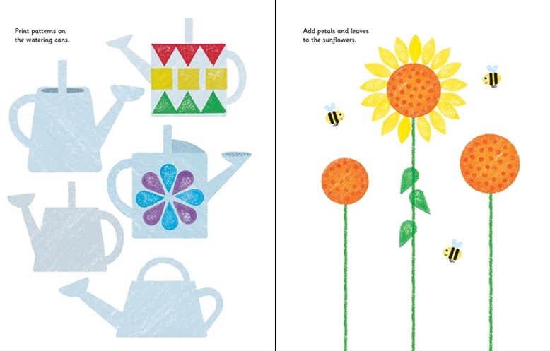 Usborne rubber stamp activities garden