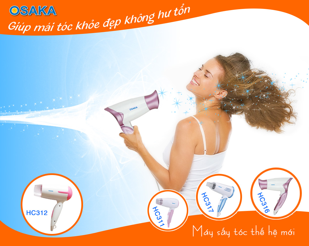 Máy Sấy Tóc Osaka HC316 (1500W)