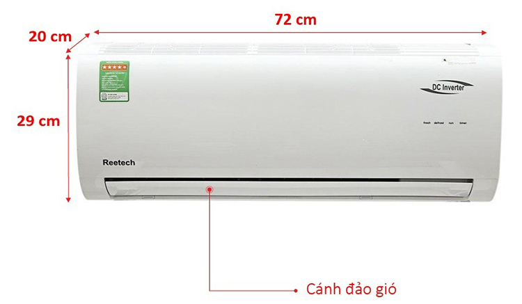 Máy Lạnh Inverter Reetech 1.0HP RTV9-BFA